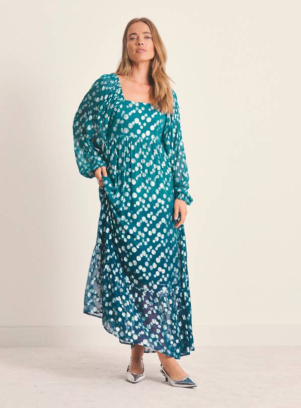 SIMPLY BE Dobby Ombre Jacquard Maxi Dress 14